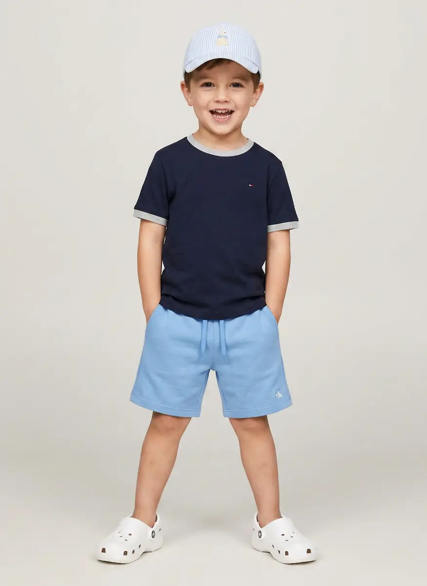Tommy Hilfiger Tommy Hilfiger Boys' Short Sleeve Ken Ringer Crew Neck T-Shirt, Soft, Comfortable, Relaxed Fit 5