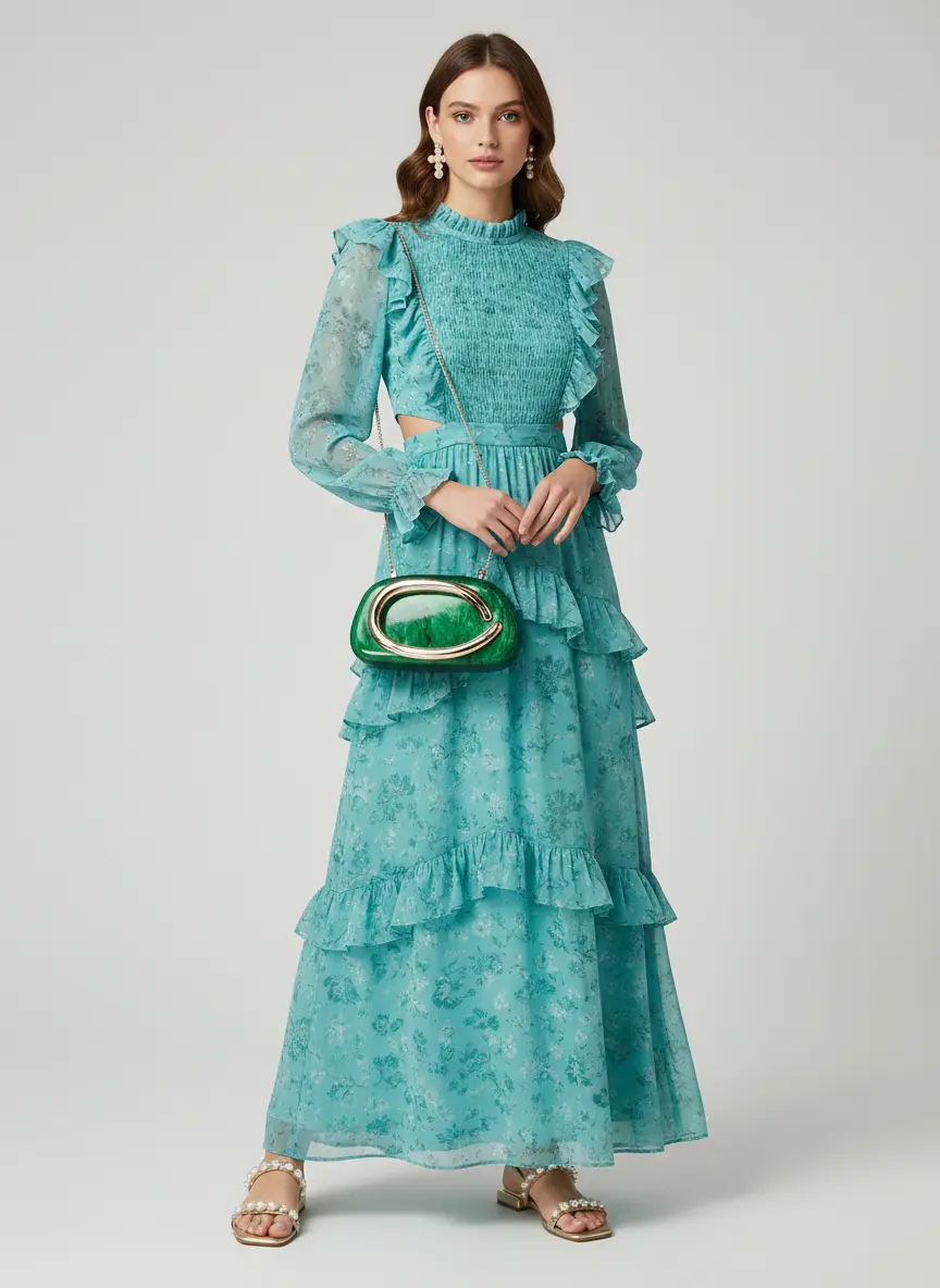 Mint Green Gala Elegance