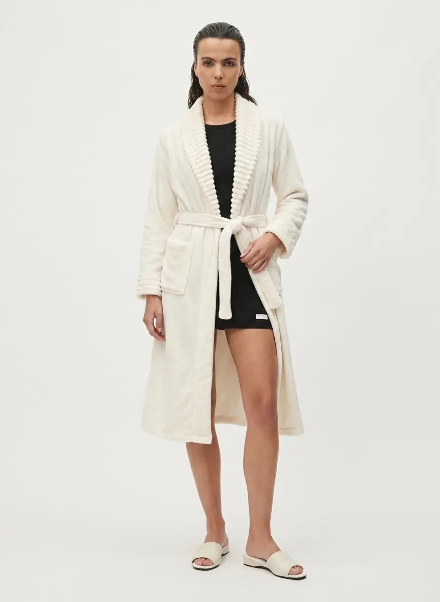 White Mark Cozy Lounge Robe 5