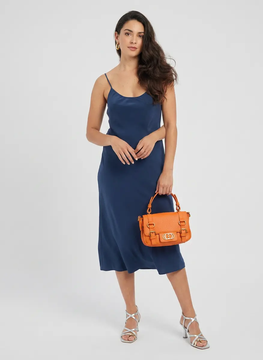 Navy & Tangerine Contrast