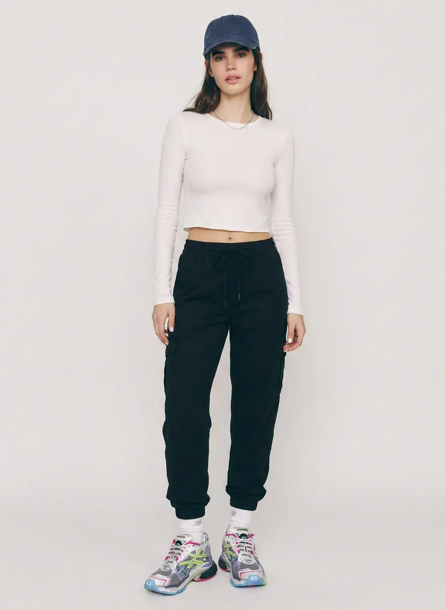 Edgy Monochrome Athleisure
