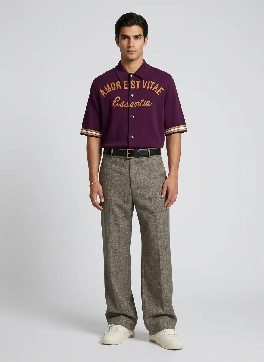 Fear of god Gray Mouline Wool Casual Flat Front Trousers 6