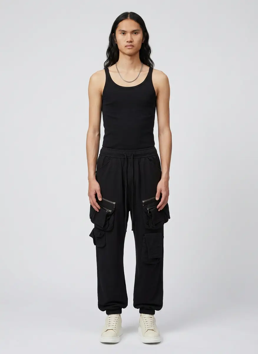 Julius Black Tactical Jogger Cargo Pants 6