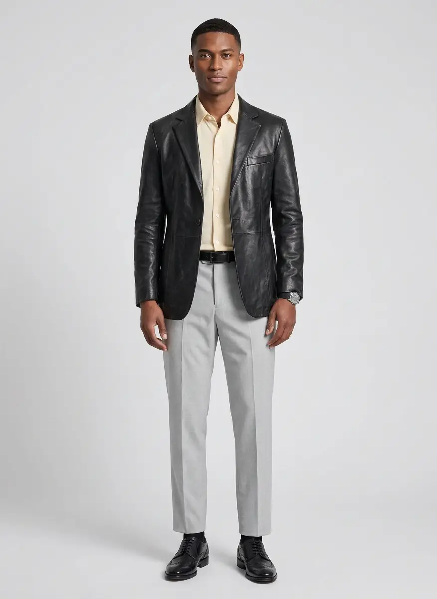 Alexander Wang Tailored Leather Blazer 7