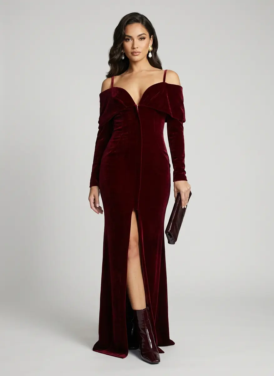 Monochromatic Bordeaux Elegance