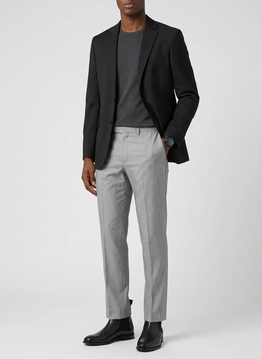 Modern Monochrome Semi-Formal