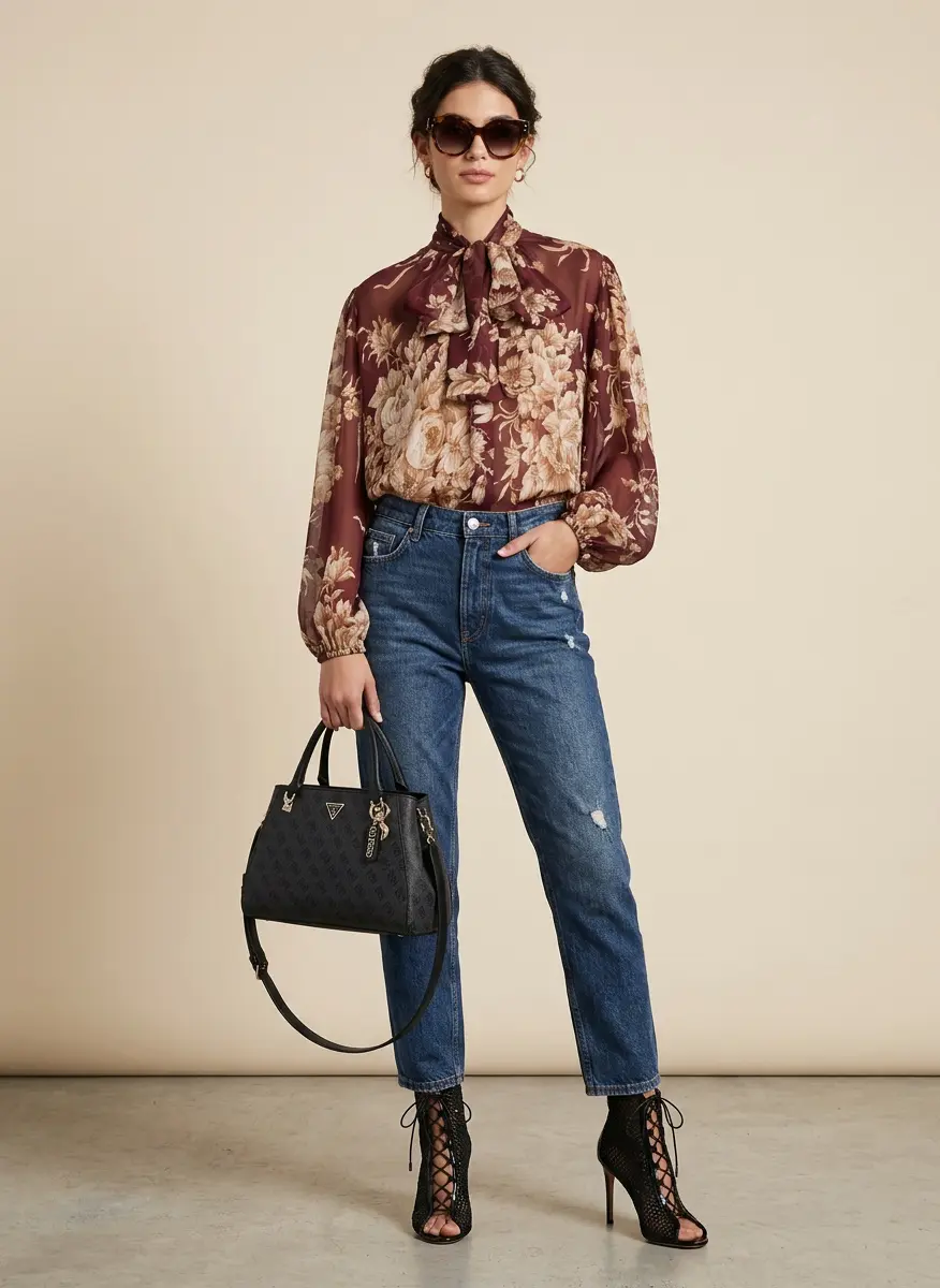 Sophisticated Silk & Trousers