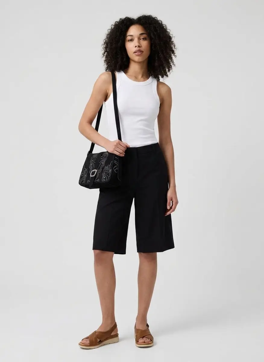 Totême Black Tailored Shorts 5