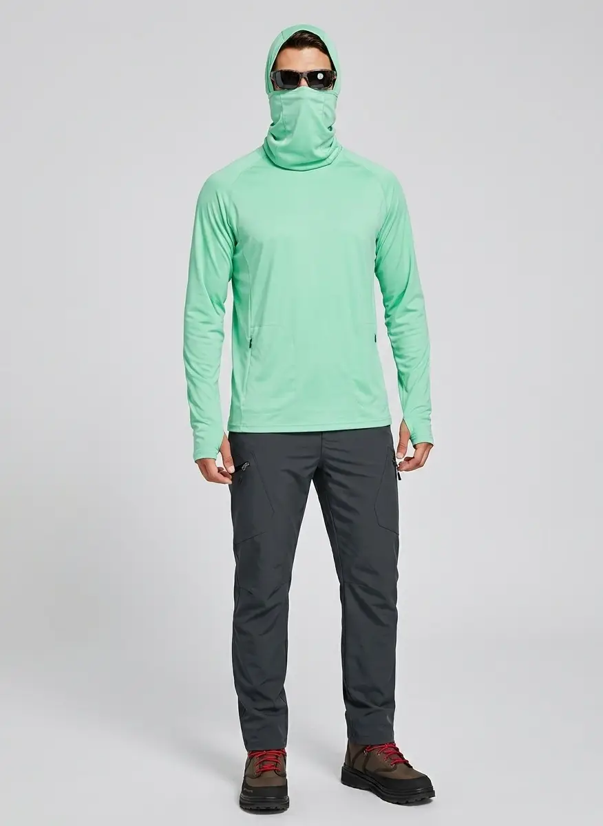 Willit Willit Men's Sun Protection Hoodie UPF 50+ Fishing Hiking Shirt Long Sleeve SPF UV Shirt Rash Guard Lightweight 8