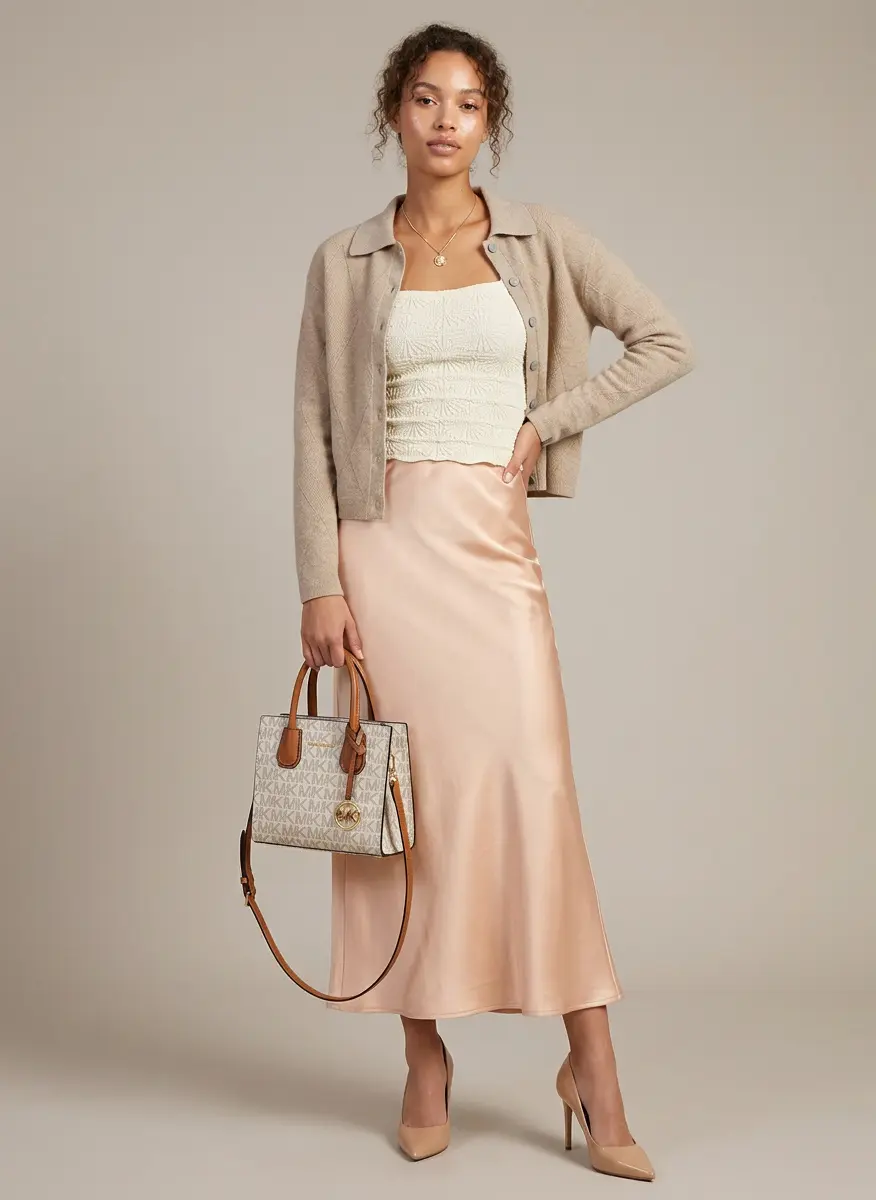 Champagne Satin Soirée