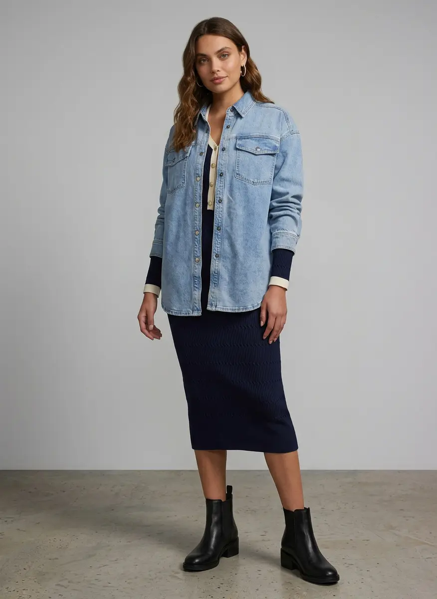 Weekend Ribbed Knit Layering