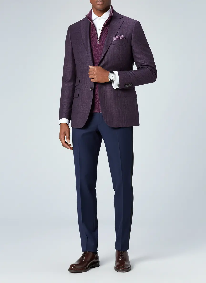Modern Black Tie Berry
