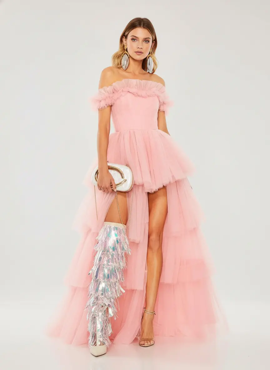 Monochromatic Blush Glamour
