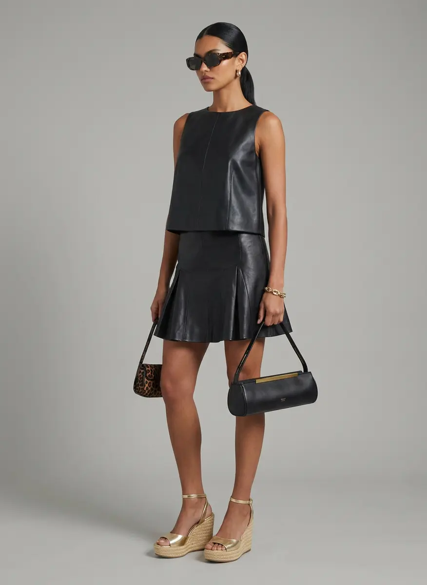 Edgy Leather-on-Leather