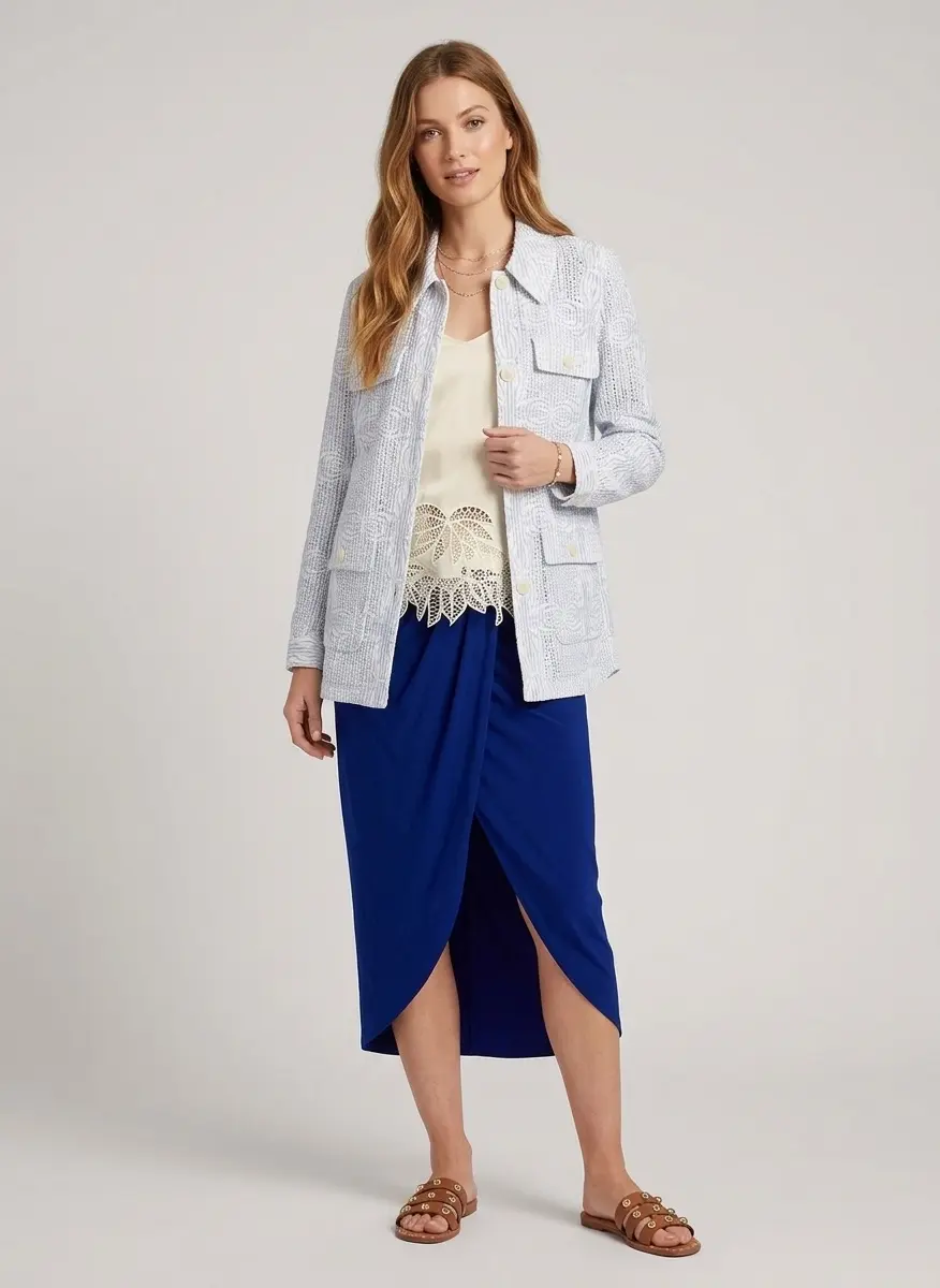Romantic Navy Drape