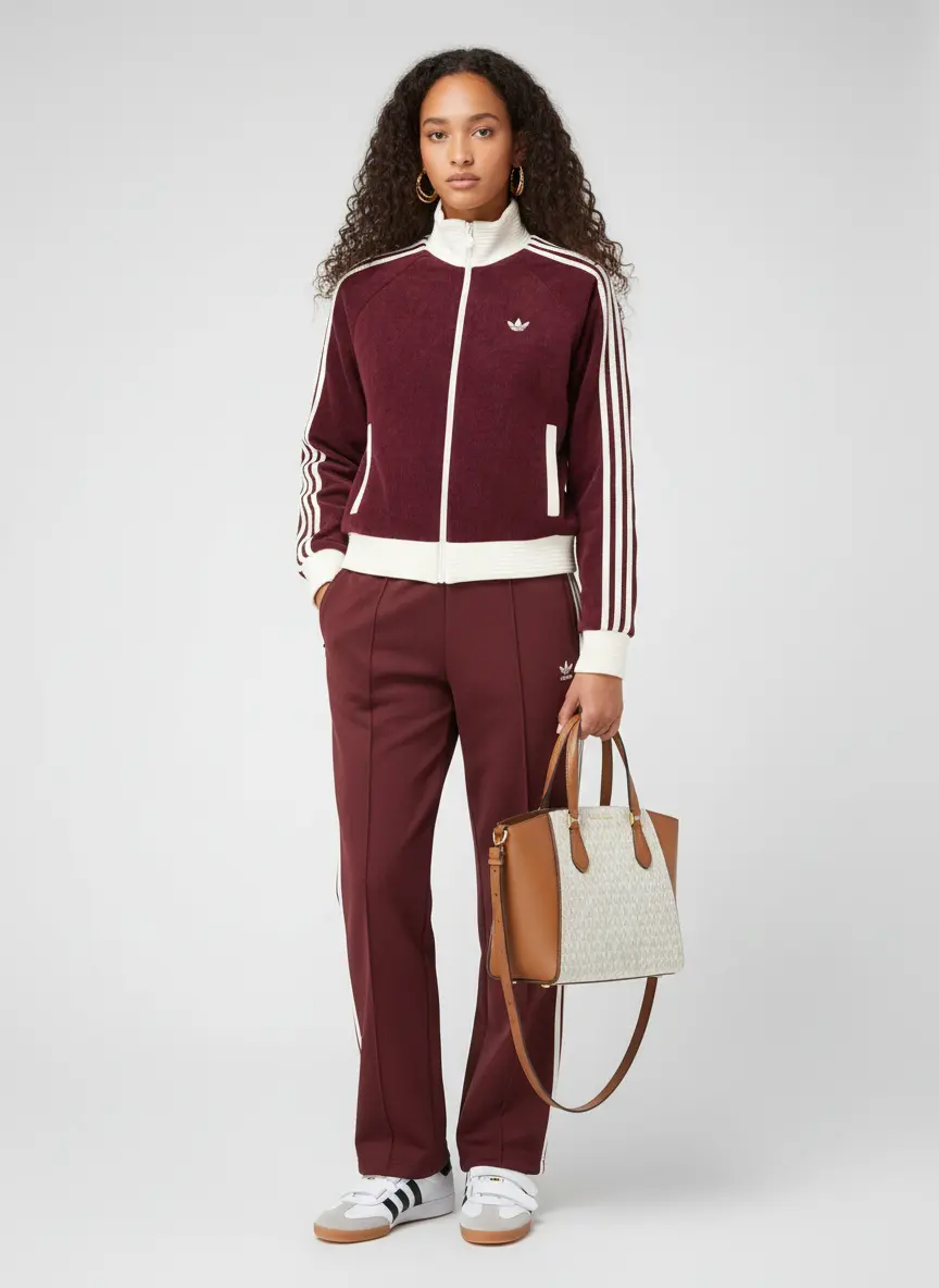 Monochromatic Velour Sport