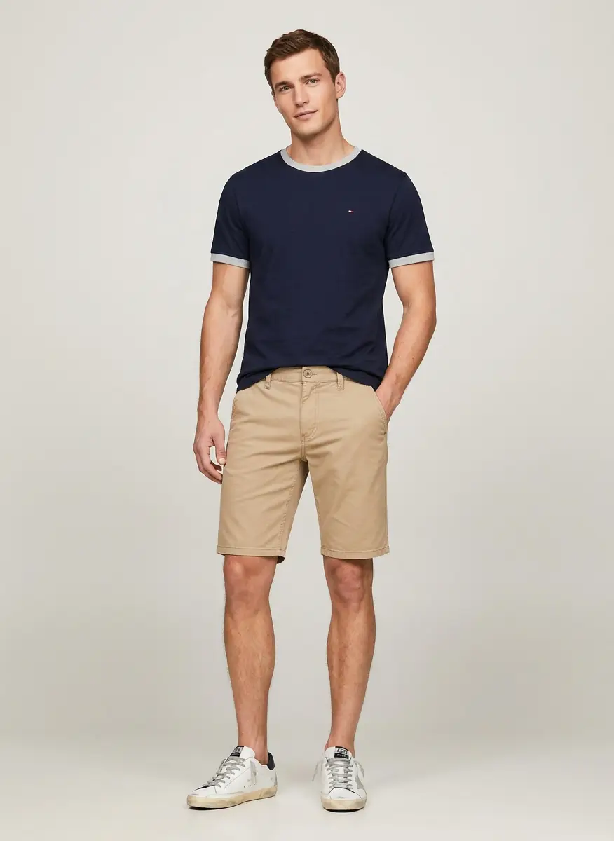 Tommy Hilfiger Tommy Hilfiger Boys' Short Sleeve Ken Ringer Crew Neck T-Shirt, Soft, Comfortable, Relaxed Fit 8