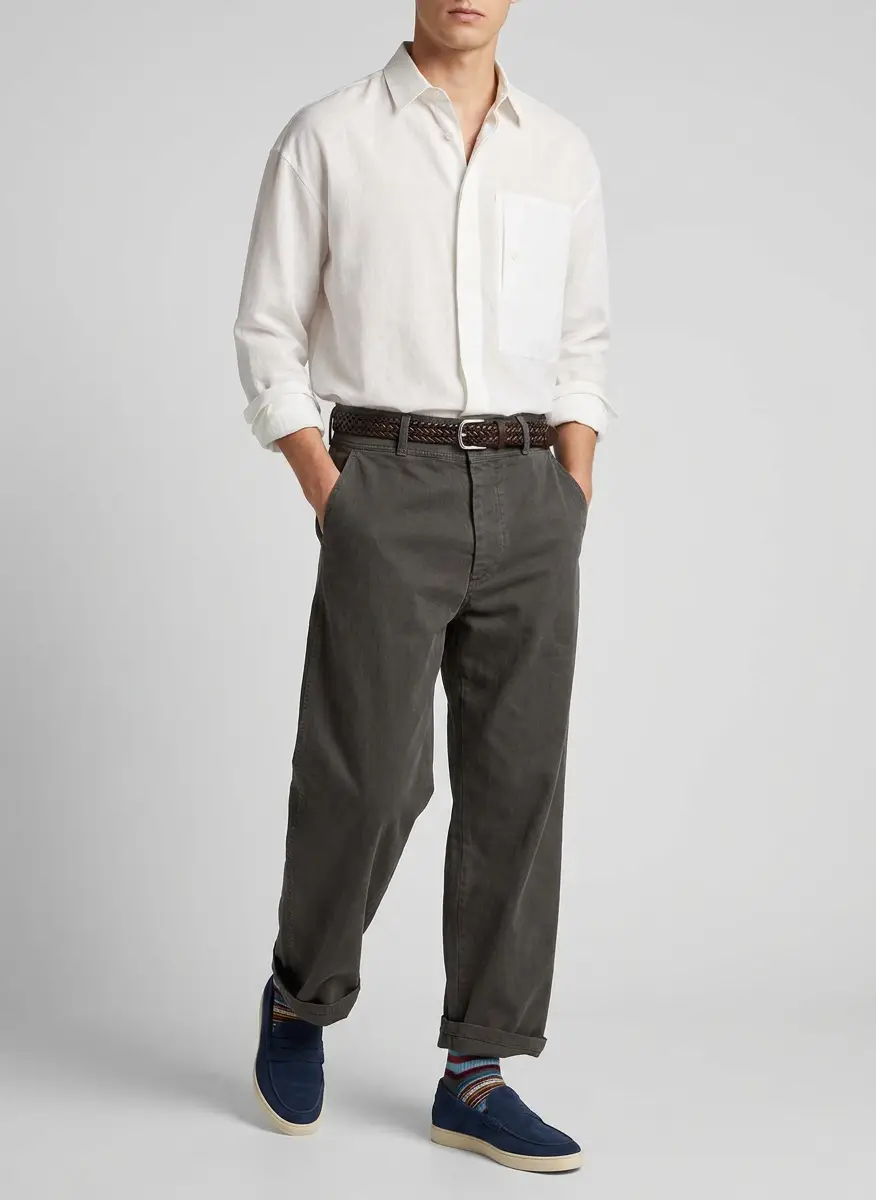 Fear of god Gray Garment Dyed Cotton Casual Trousers 5