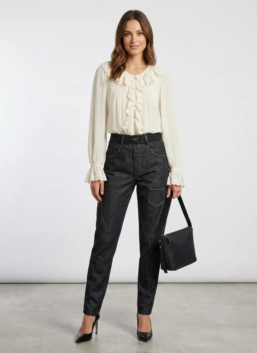 Sophisticated Silk & Denim