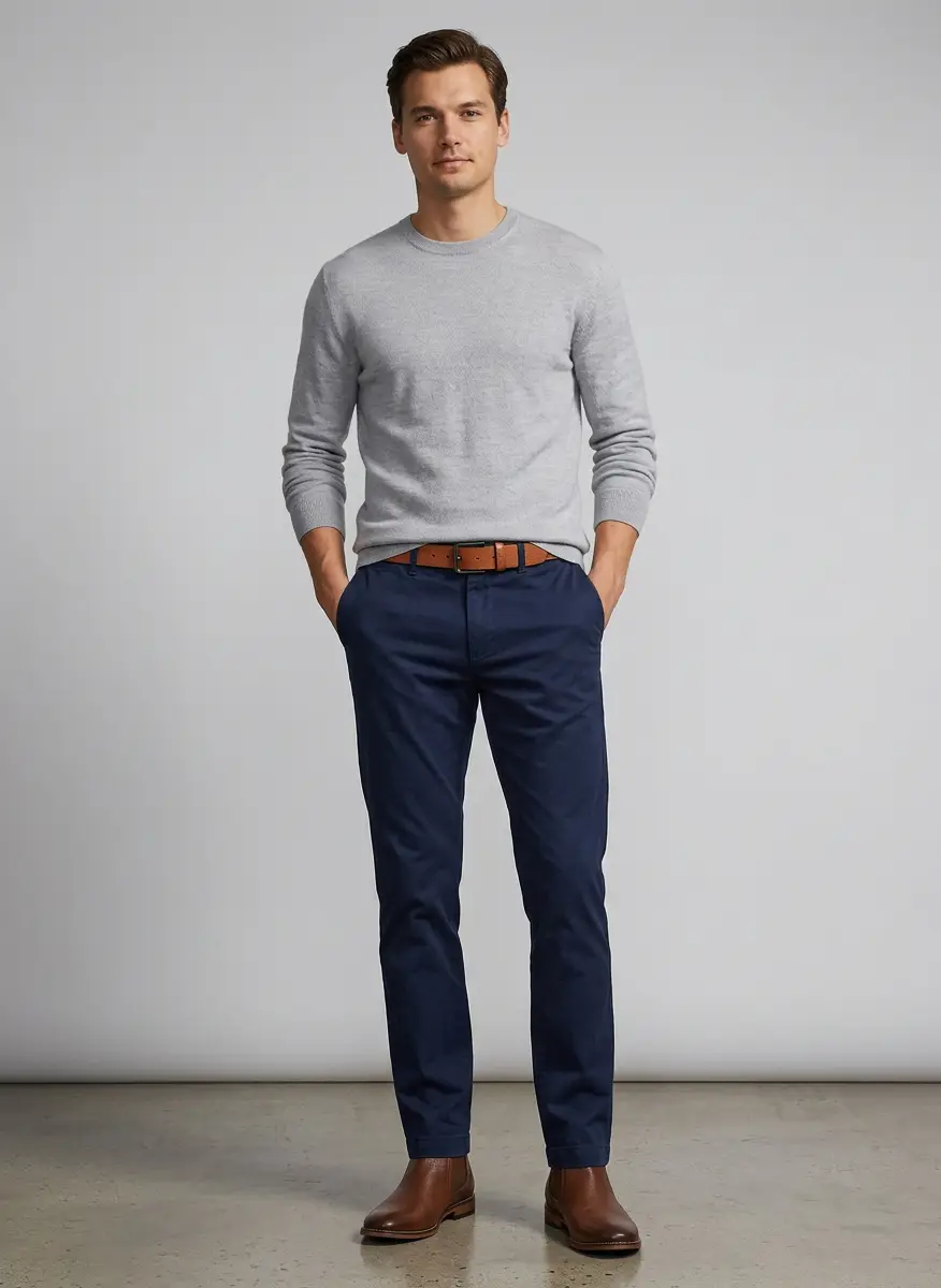 Club Room Men's Solid Crew Neck Merino Wool Blend Sweater, Created for Macy's 5