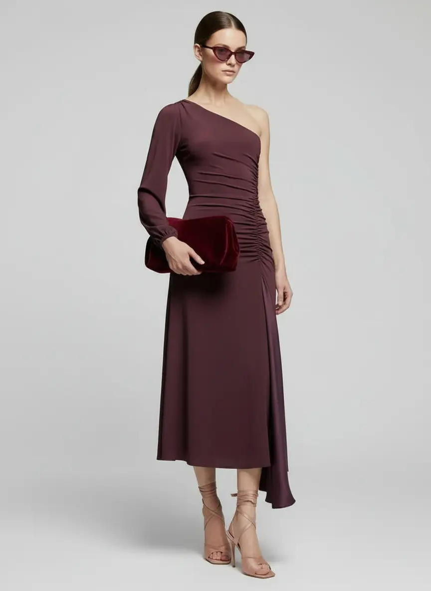 Timeless Burgundy Elegance