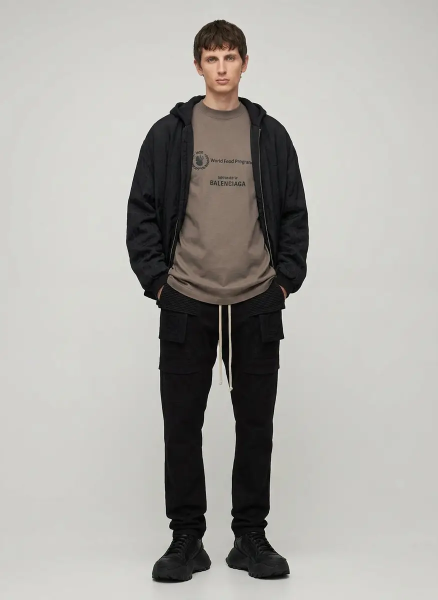Wooyoungmi Black Wrinkled MA-1 Bomber Jacket 5