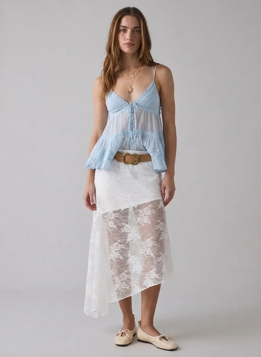 Kimchi Blue Kimchi Blue Tara Embroidered Cotton Babydoll Cami 7