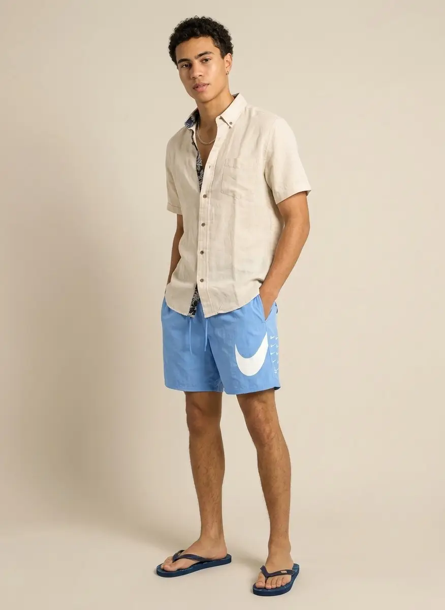 NIKE Men's Nike Swim Breaker 7-Inch Lined Volley Shorts 8