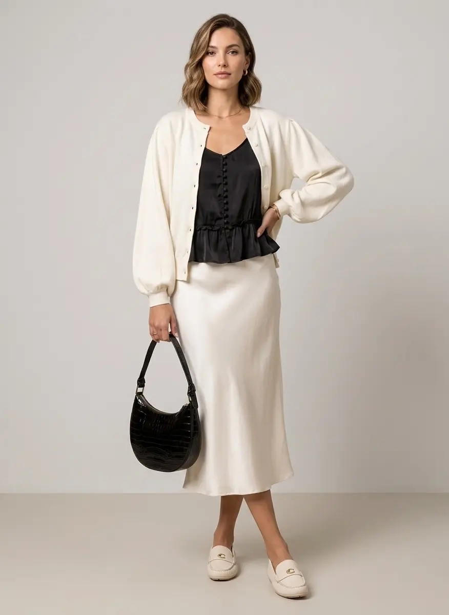 Monochromatic Silk Elegance