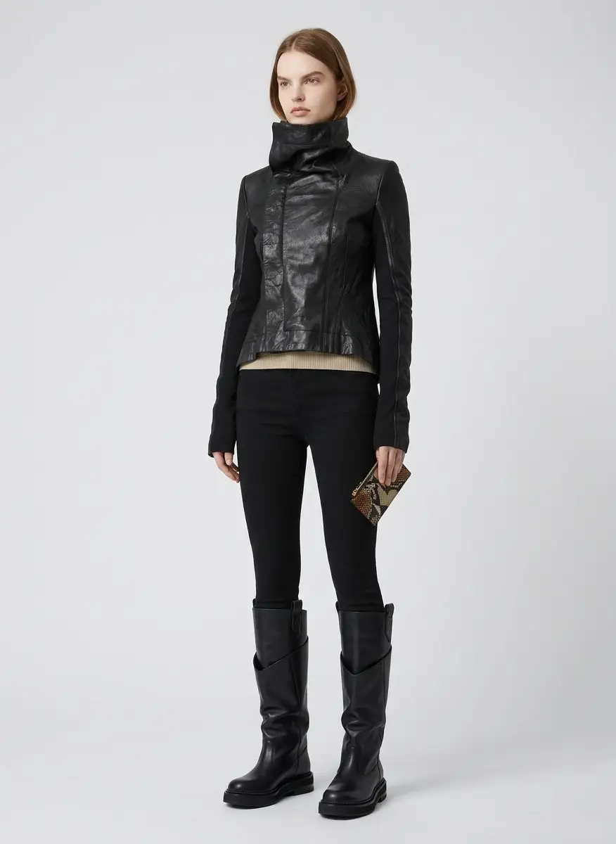 The Attico Black New Robin Passeggiata Combat Boots 8