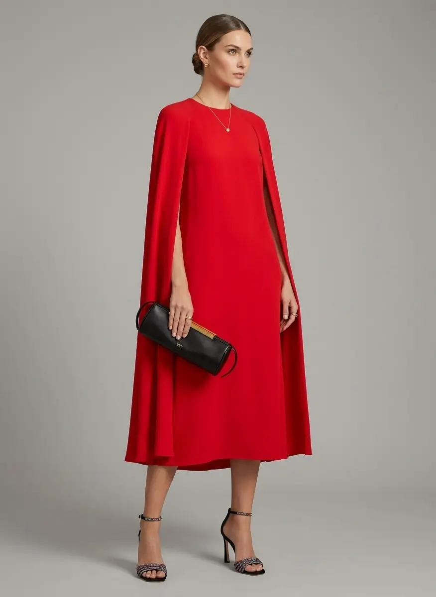 Stella McCartney Caped midi dress 8