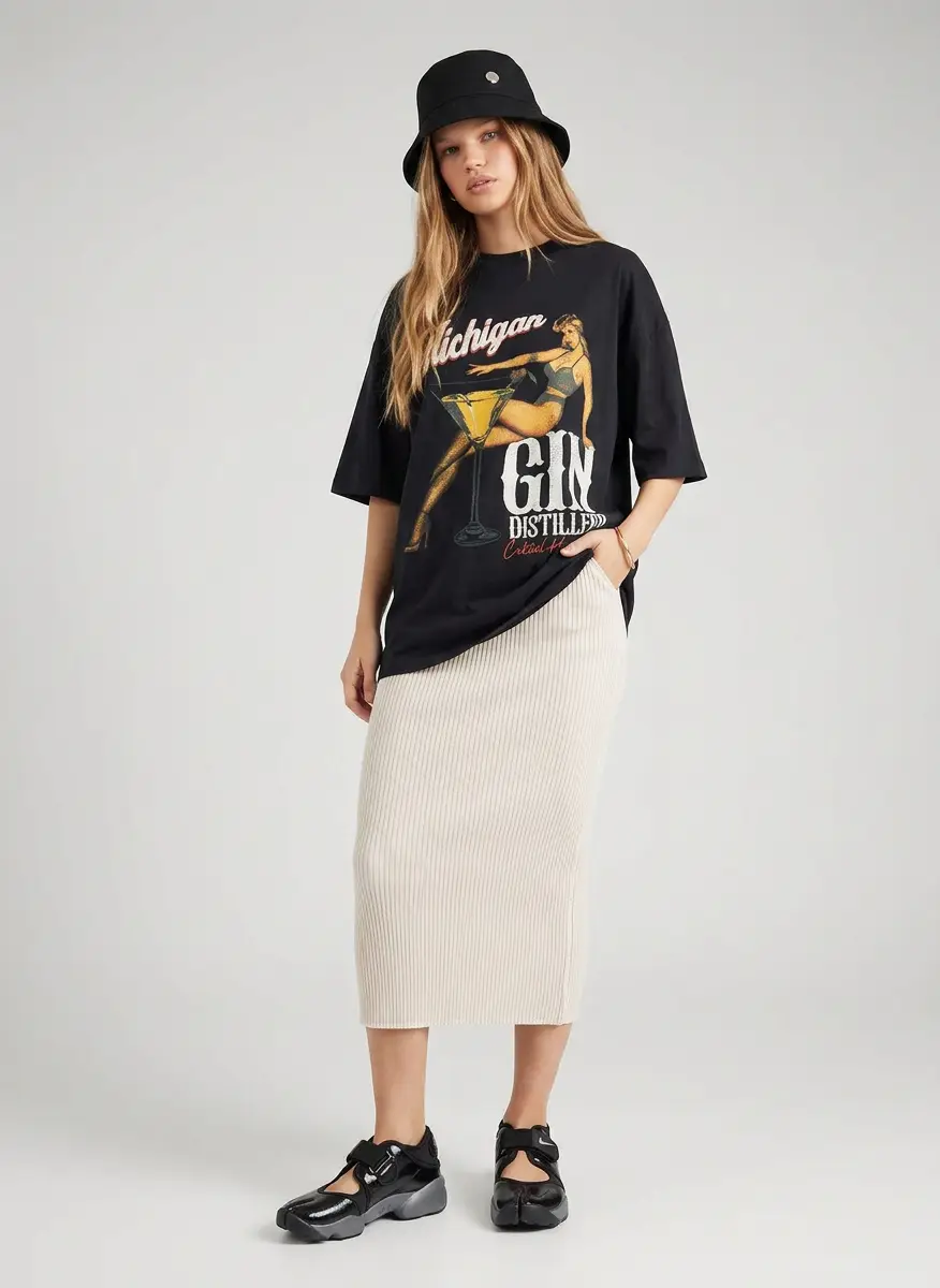 Naadam Ribbed cashmere and cotton-blend midi skirt 5