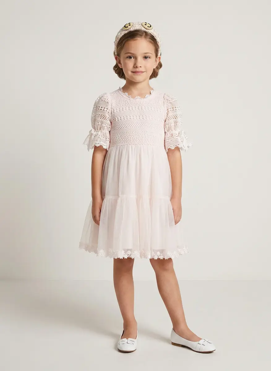 Petite Amalie Lace and tulle dress 4