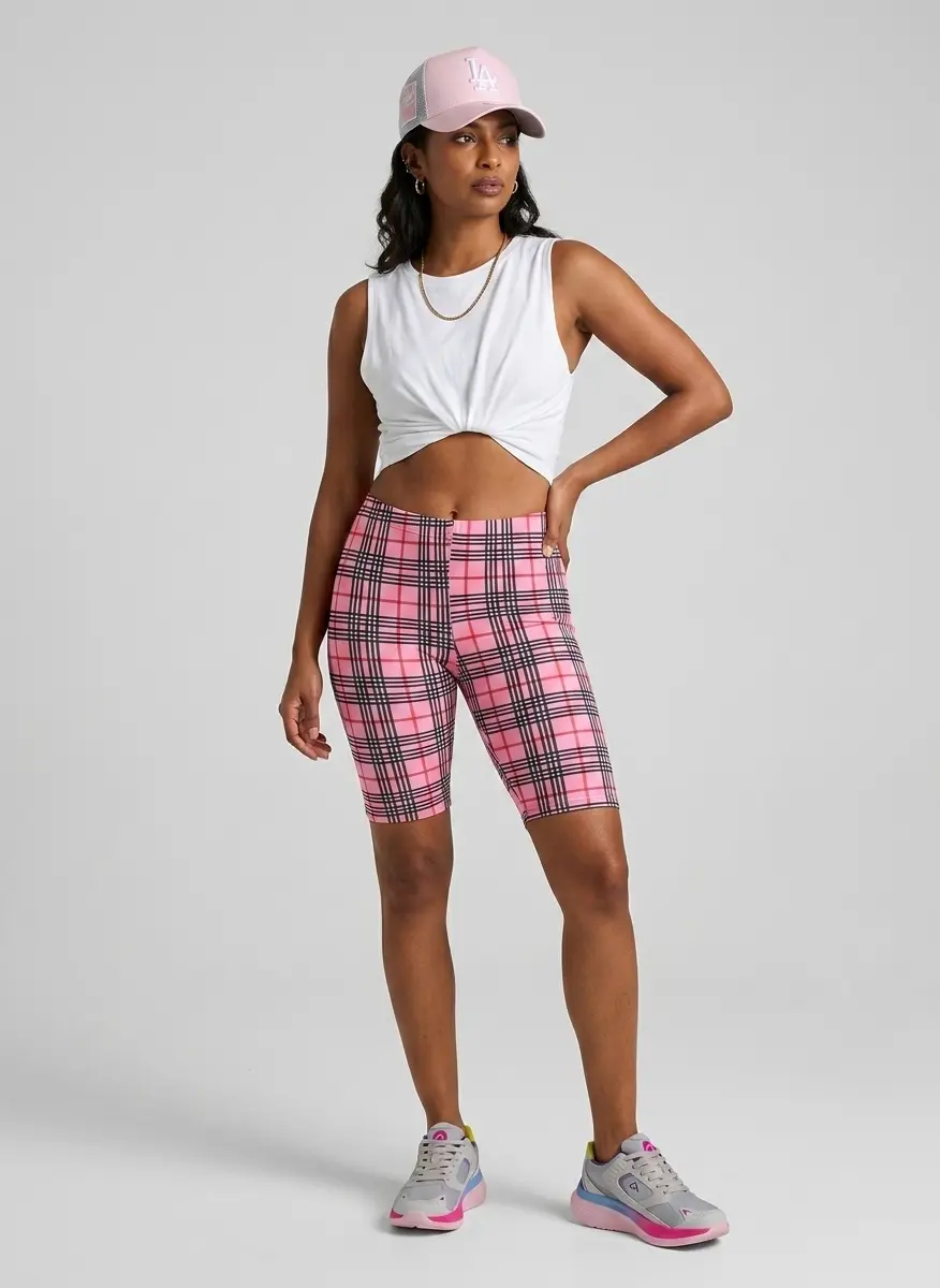 Pink Plaid Athleisure