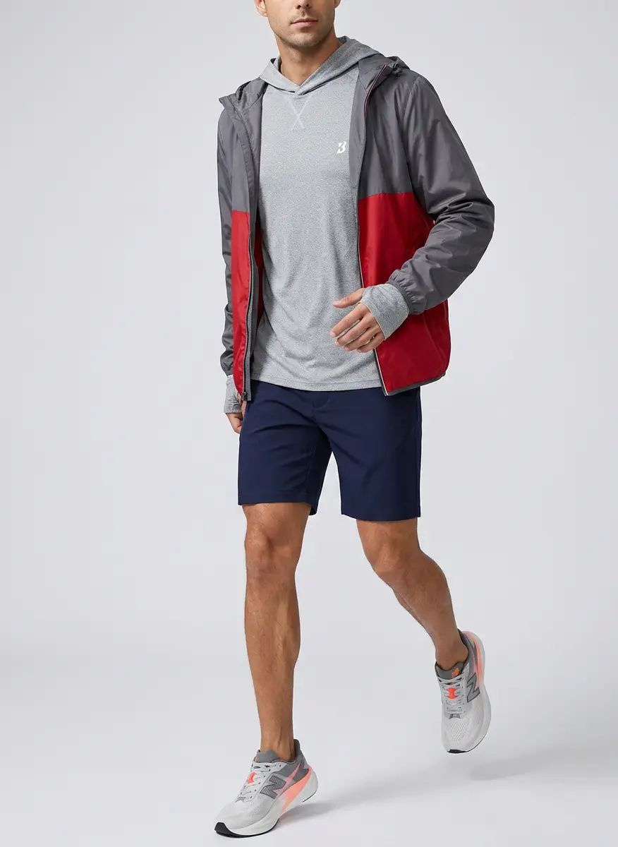 Roadbox Roadbox Mens UPF 50+ Fishing Shirts, Long Sleeve UV Sun Hoodie, Hiking Running Swim Athletic Workout Shirt 4