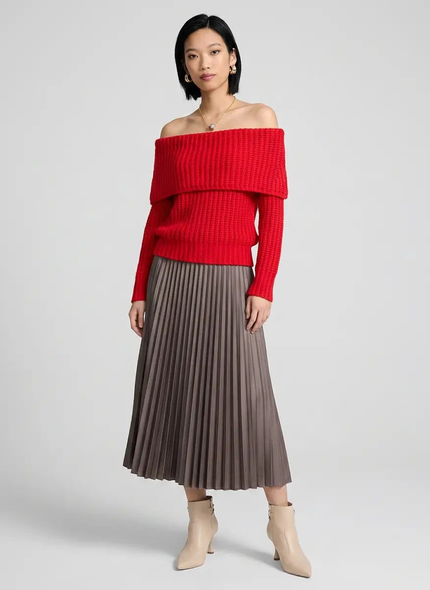 Sophisticated Satin & Knit