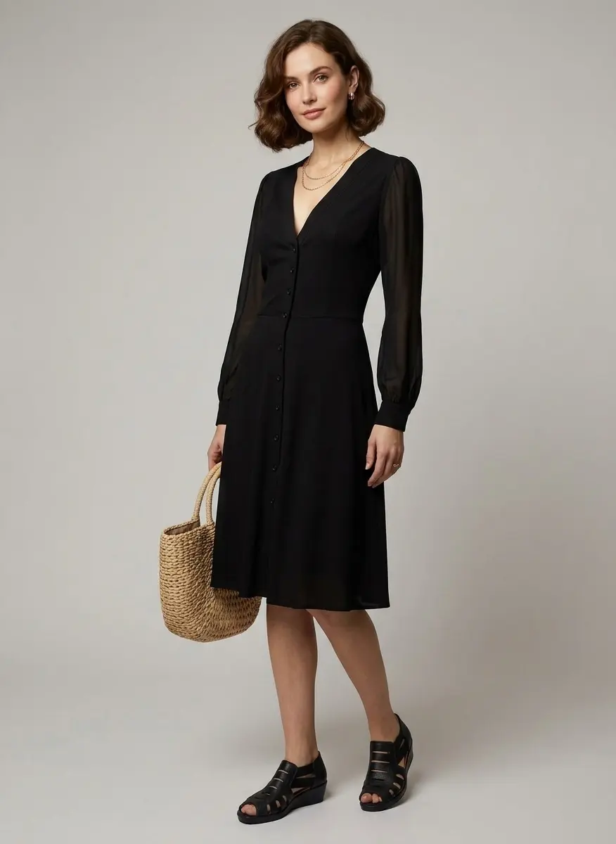 Monochrome Evening Elegance