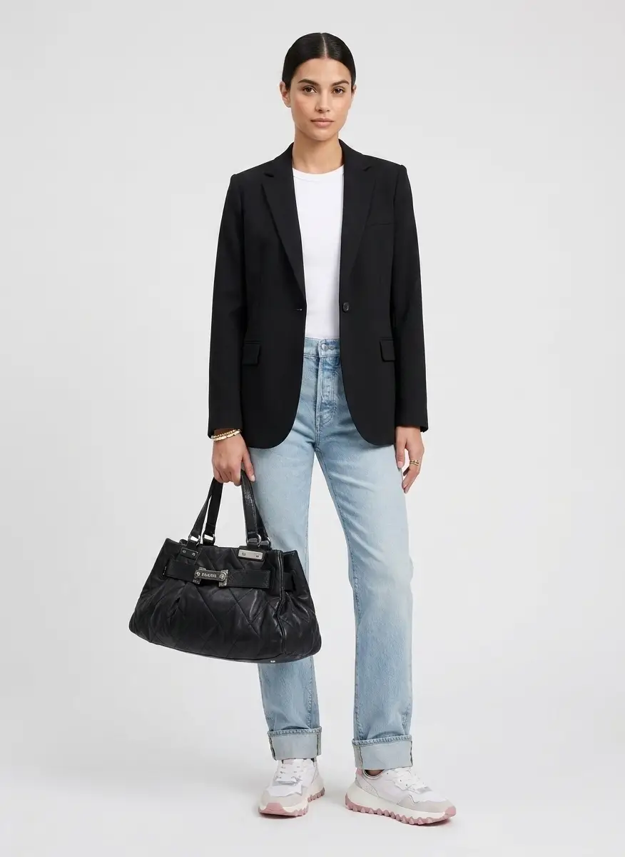 Chanel Chanel Paris-Londres Medium Black Lambskin Leather Top Handle Bag 8