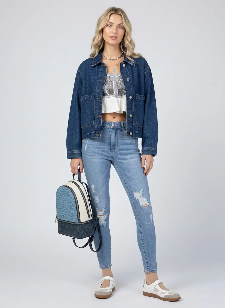 Modern Denim Glamour