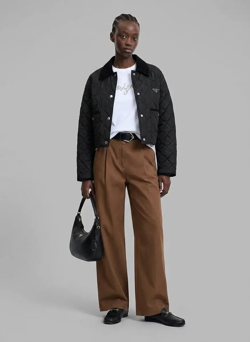 Prada Black leather shoulder bag 4