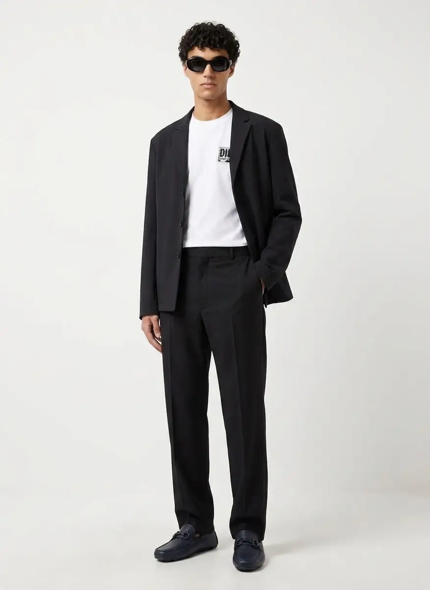 Kenzo Black Kenzo Paris Straight Tailored Trousers 5