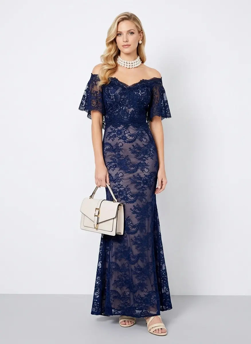 Regal Navy & Pearl