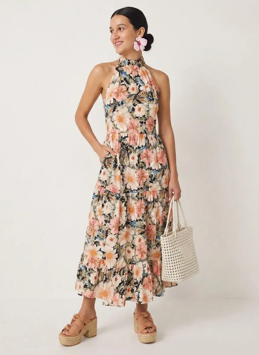 Madison West Knot Handle Woven Tote Bag 7