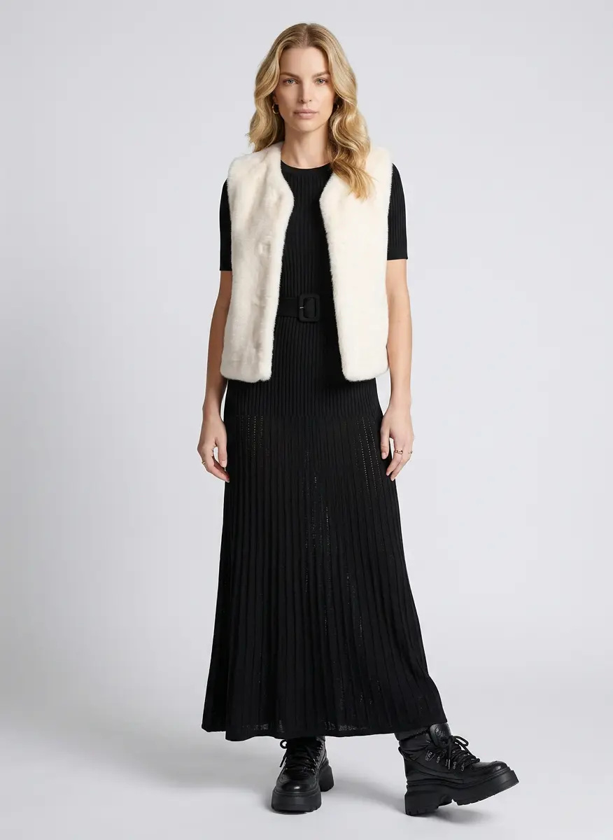 Sleek Ribbed Sophistication