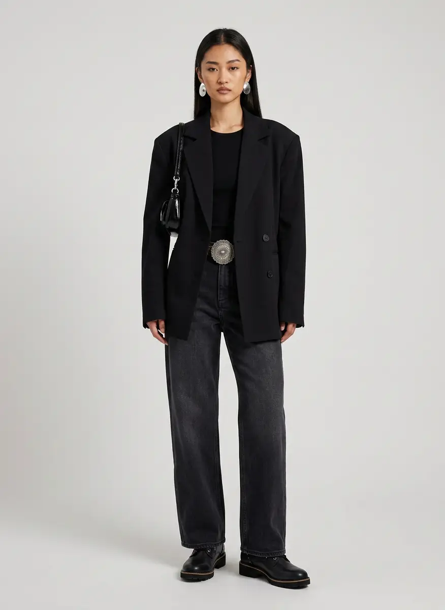 Studio Nicholson Black Denjo Straight Leg Jeans 5