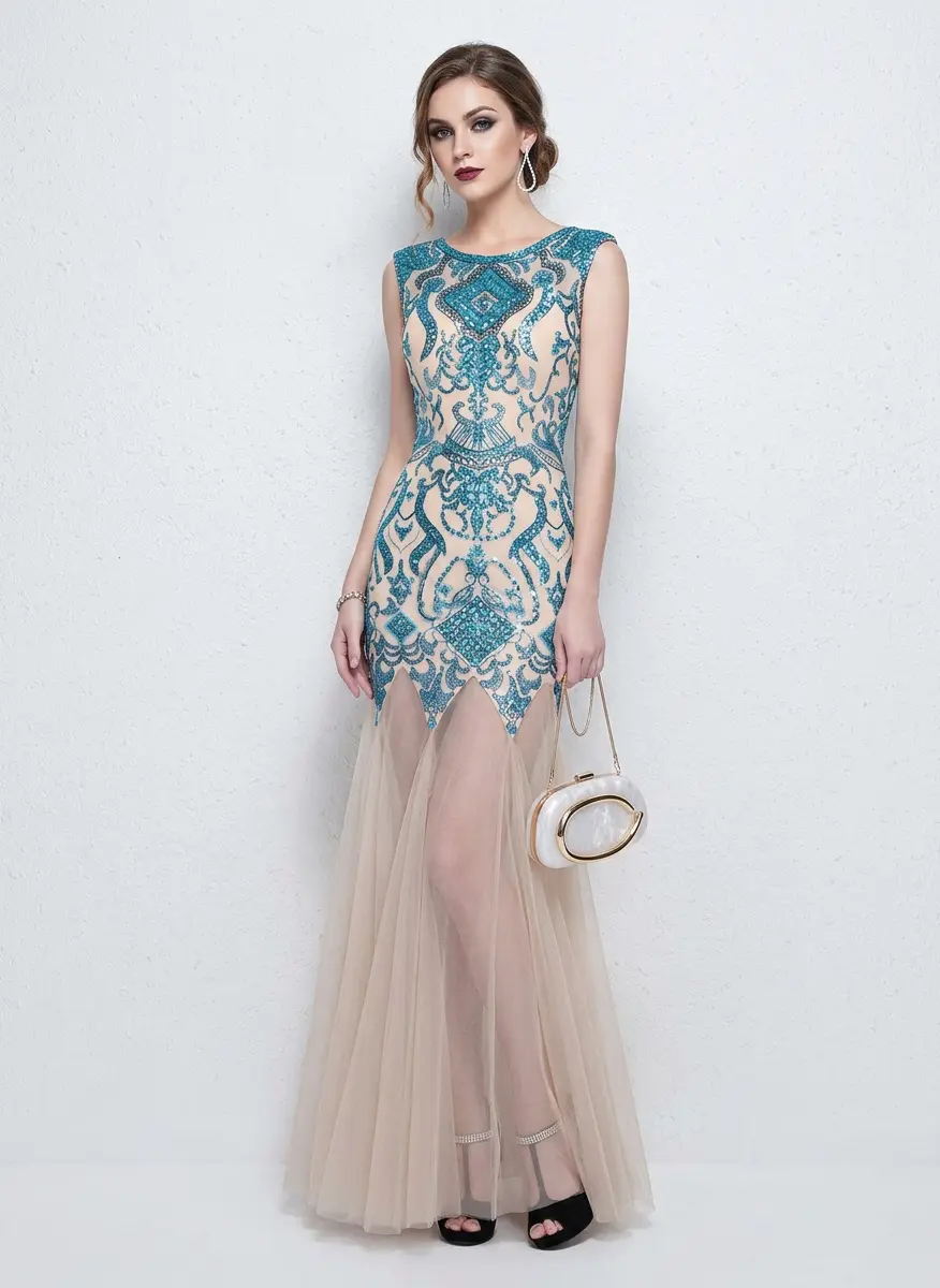 Modern Peacock Sparkle
