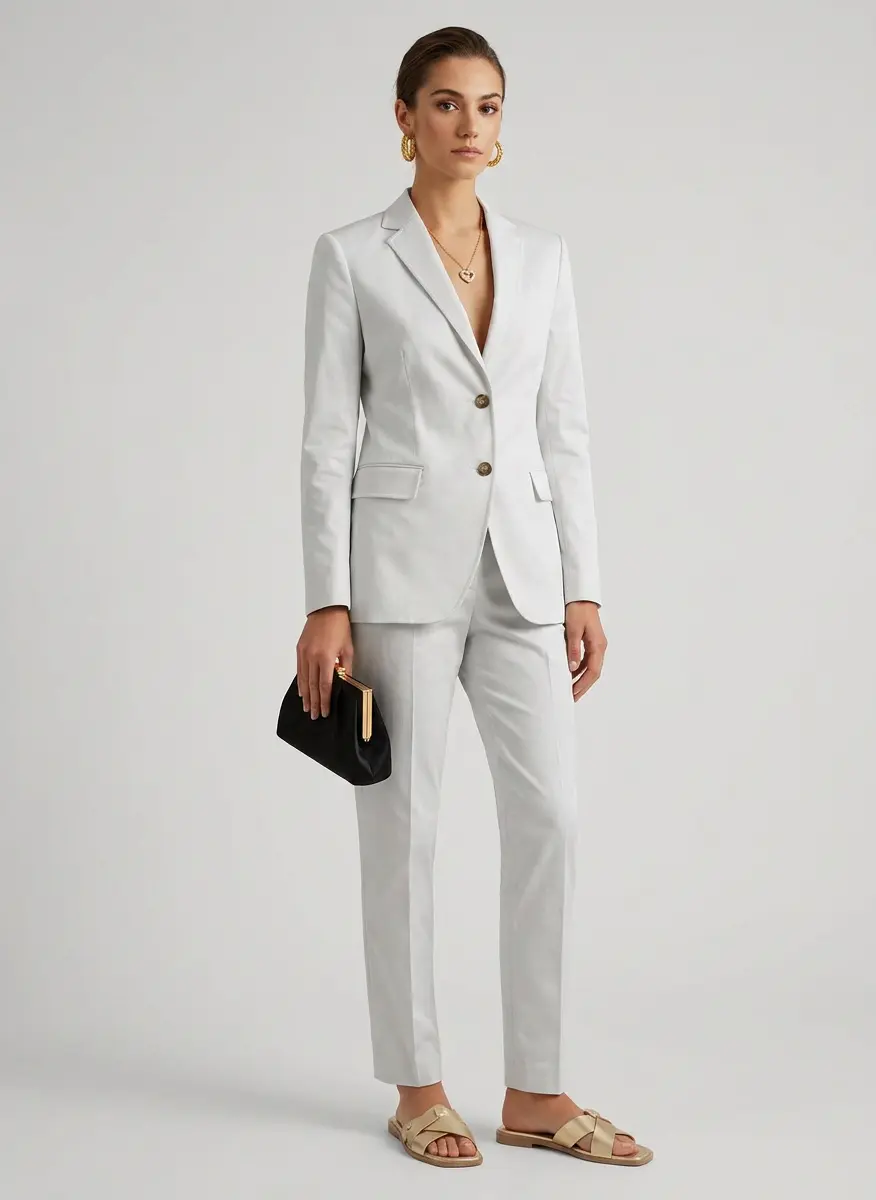 Tailored Ivory Elegance