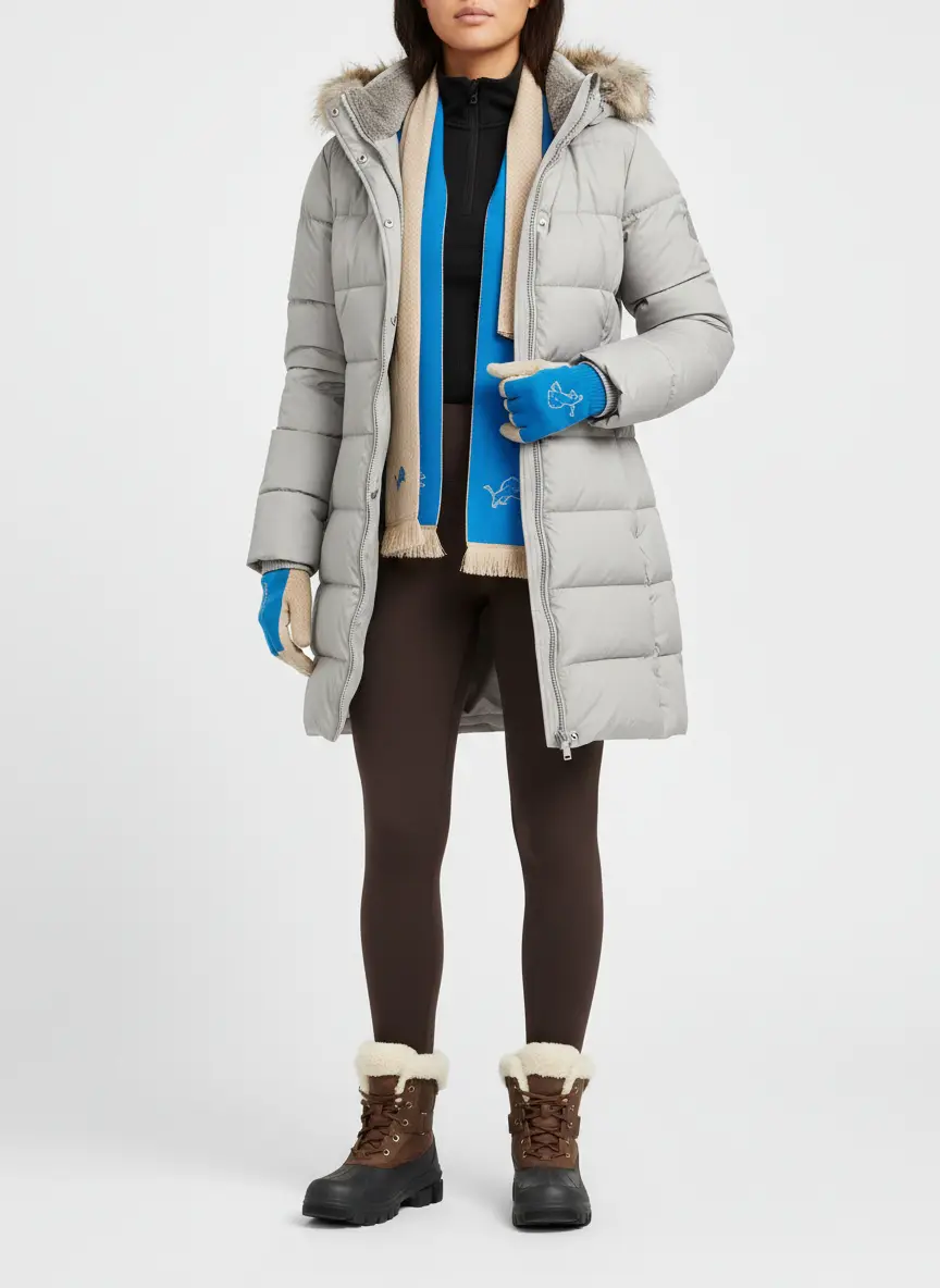 Pajar Venice Long Puffer Jacket with Removable Faux Fur Trim - Women's 5