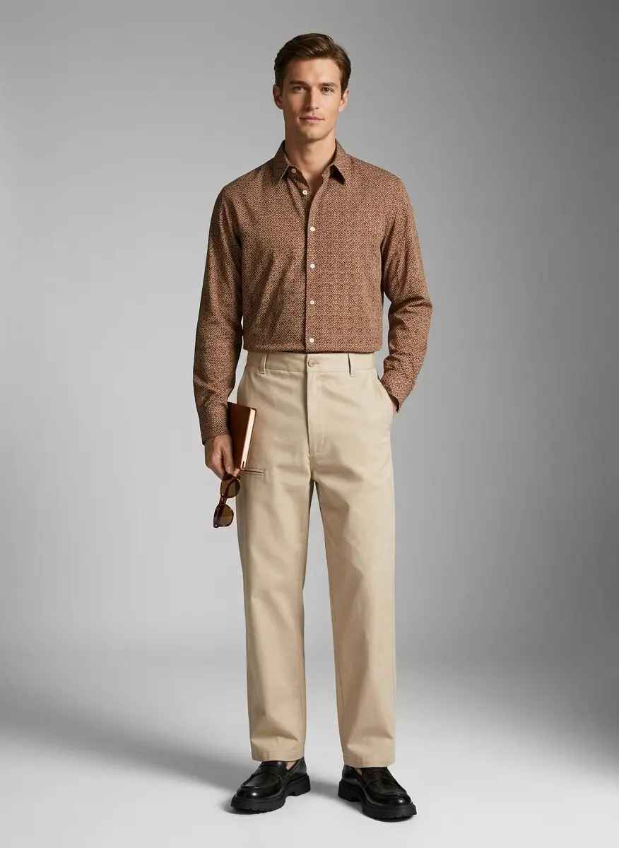 Relaxed High-Fashion Contrast