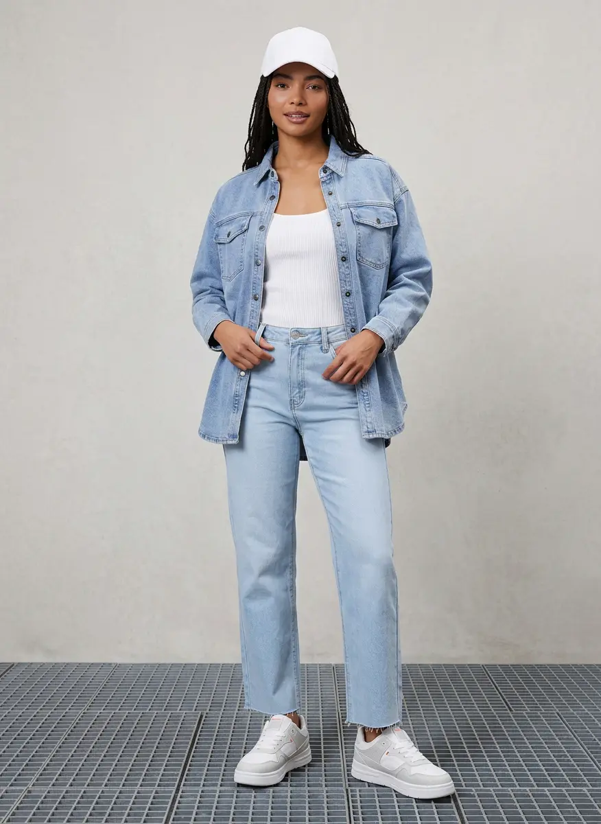 Modern Denim-on-Denim